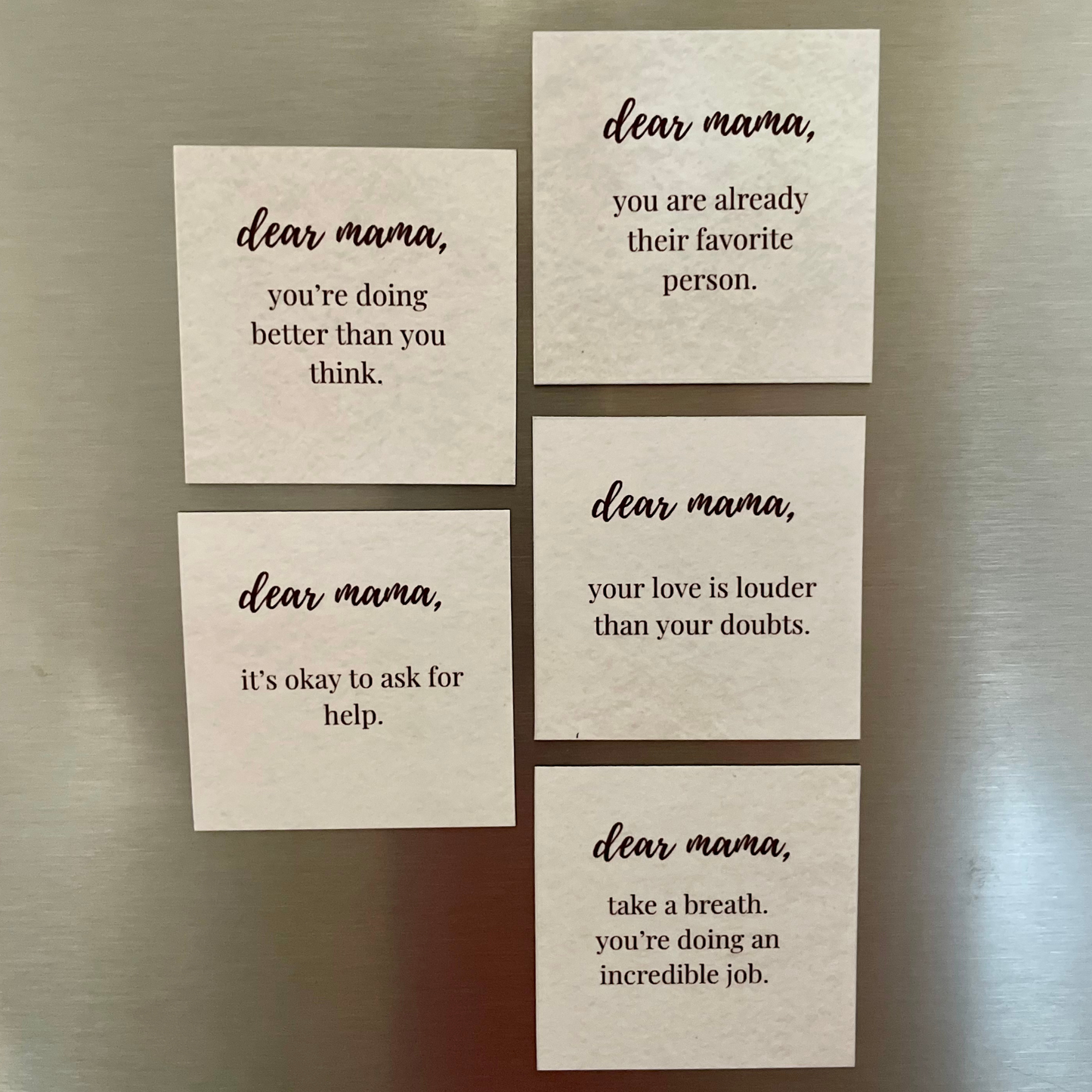 Dear Mama Affirmation Magnet Set